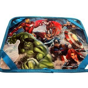 Marvel‎ Avengers Kids Portable Carry Lap desk with zipper storage padded EUC